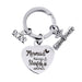 Wholesale Stainless Steel Heart Shape Graduation Season Gift Metal Keychain JDC-KC-GangGu018 Keychains 钢古 Wholesale Jewelry JoyasDeChina Joyas De China