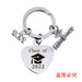 Wholesale Stainless Steel Heart Shape Graduation Season Gift Metal Keychain JDC-KC-GangGu018 Keychains 钢古 Wholesale Jewelry JoyasDeChina Joyas De China