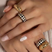 Wholesale Stainless Steel Heart-shaped Checkerboard Rings JDC-RS-JD063 Rings JoyasDeChina Wholesale Jewelry JoyasDeChina Joyas De China
