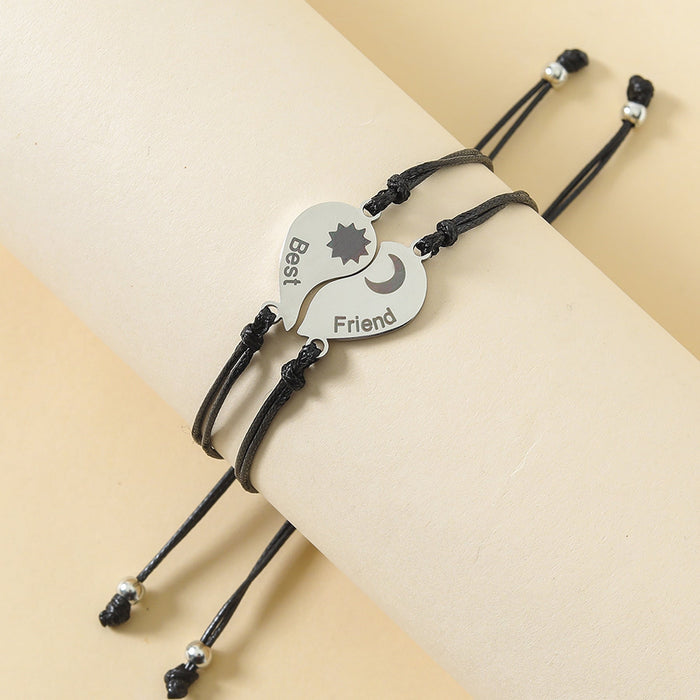 Wholesale stainless steel heart-shaped woven Bracelets JDC-BT-LanT011 Bracelets 爱沐力 Wholesale Jewelry JoyasDeChina Joyas De China