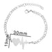 Bulk Jewelry Wholesale stainless steel heartbeat peach heart bracelet  JDC-ST-L032 Wholesale factory from China YIWU China