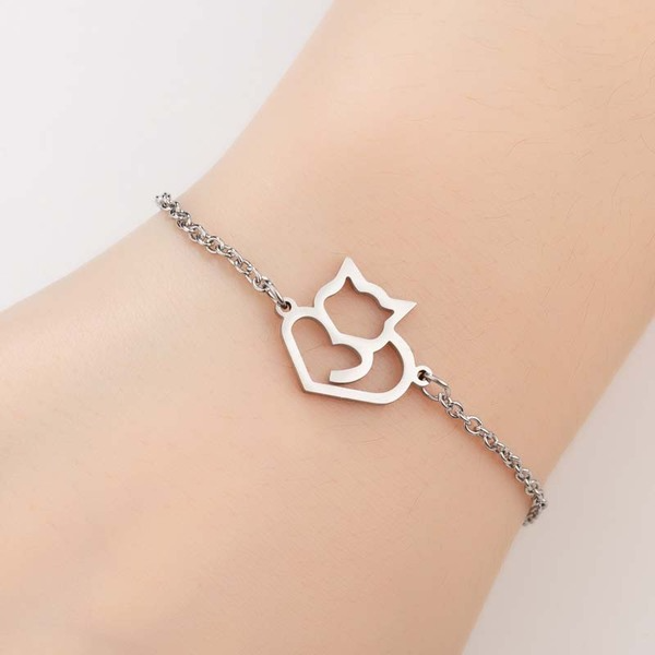 Bulk Jewelry Wholesale stainless steel hollow big tail fox bracelet JDC-ST-L063 Wholesale factory from China YIWU China