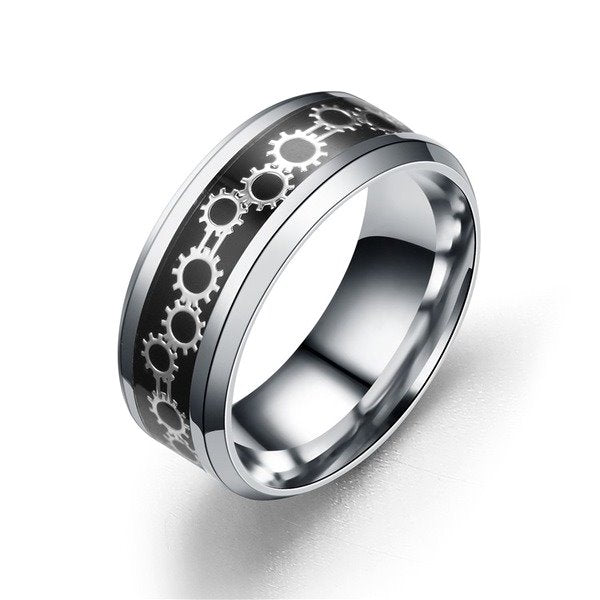 Wholesale Stainless steel inlaid ring JDC-RS-TS040 Rings 腾穗 Wholesale Jewelry JoyasDeChina Joyas De China