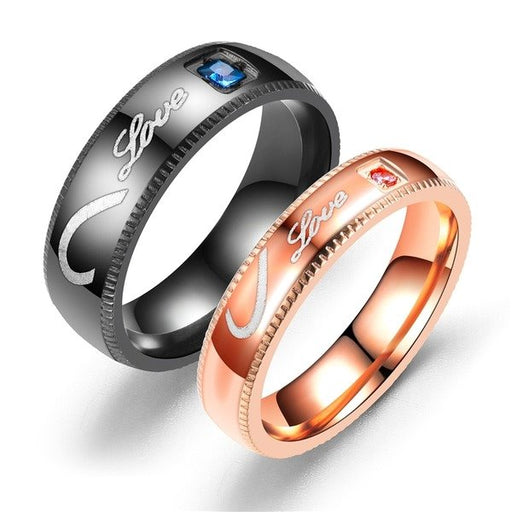 Wholesale Stainless steel inlaid sapphire ring JDC-RS-TS042 Rings 腾穗 Wholesale Jewelry JoyasDeChina Joyas De China