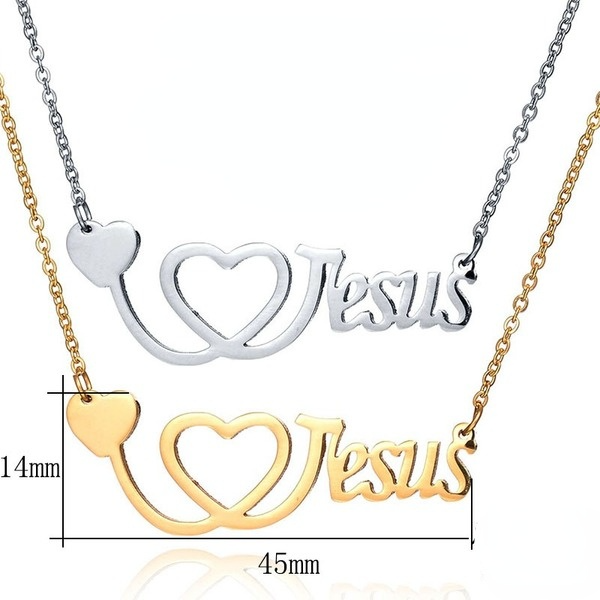 Wholesale stainless steel letter heart shaped Doctor necklace JDC-NE-GSSFL014 necklaces JoyasDeChina Wholesale Jewelry JoyasDeChina Joyas De China