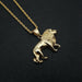 Wholesale Stainless Steel Lion Pendant Charms JDC-CS-FY013 charms 福友 Gold single pendant Wholesale Jewelry JoyasDeChina Joyas De China