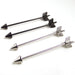 Wholesale stainless steel love arrow long straight rod Ear studs JDC-ES-SaiY001 Piercings 塞尧 Wholesale Jewelry JoyasDeChina Joyas De China