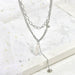 Wholesale stainless steel love geometric necklace JDC-NE-YinX015 NECKLACE 伊杏 Wholesale Jewelry JoyasDeChina Joyas De China