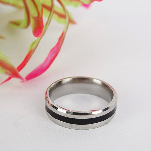 Wholesale Stainless steel magic rubber ring JDC-RS-TS019 Rings 腾穗 Wholesale Jewelry JoyasDeChina Joyas De China
