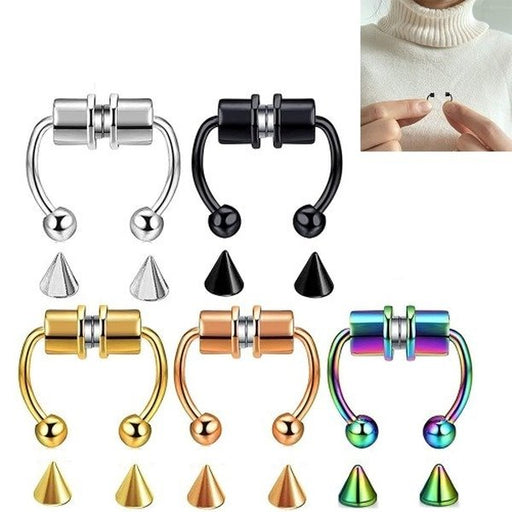 Wholesale stainless steel magnet nose ring JDC-NS-Fanp001 Piercings 梵佩 Wholesale Jewelry JoyasDeChina Joyas De China