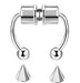 Wholesale stainless steel magnet nose ring JDC-NS-Fanp001 Piercings 梵佩 silver Wholesale Jewelry JoyasDeChina Joyas De China