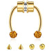Wholesale stainless steel magnet nose ring JDC-NS-Fanp003 Piercings 梵佩 gold Wholesale Jewelry JoyasDeChina Joyas De China