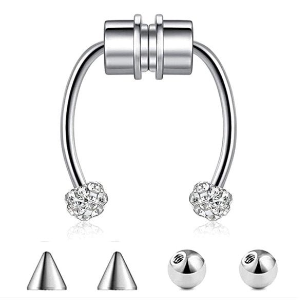 Wholesale stainless steel magnet nose ring JDC-NS-Fanp004 Piercings 梵佩 Wholesale Jewelry JoyasDeChina Joyas De China