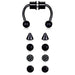 Wholesale stainless steel magnet nose ring JDC-NS-Fanp004 Piercings 梵佩 black Wholesale Jewelry JoyasDeChina Joyas De China
