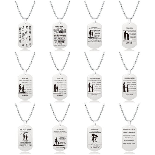 Wholesale Stainless Steel Military Brand Father's Day Mother's Day Necklace MOQ≥2 JDC-NE-GangGu001 Necklaces 钢古 Wholesale Jewelry JoyasDeChina Joyas De China