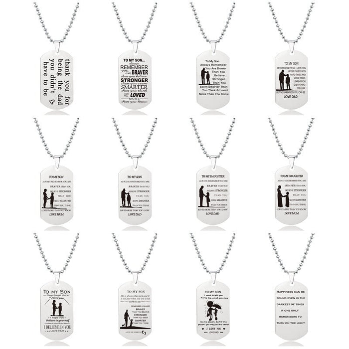 Wholesale Stainless Steel Military Brand Father's Day Mother's Day Necklace MOQ≥2 JDC-NE-GangGu001 Necklaces 钢古 Wholesale Jewelry JoyasDeChina Joyas De China