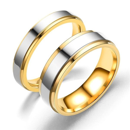 Wholesale Stainless steel mirror gold ring JDC-RS-TS007 Rings 腾穗 Wholesale Jewelry JoyasDeChina Joyas De China