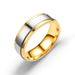 Wholesale Stainless steel mirror gold ring JDC-RS-TS007 Rings 腾穗 6MM men 5# Wholesale Jewelry JoyasDeChina Joyas De China