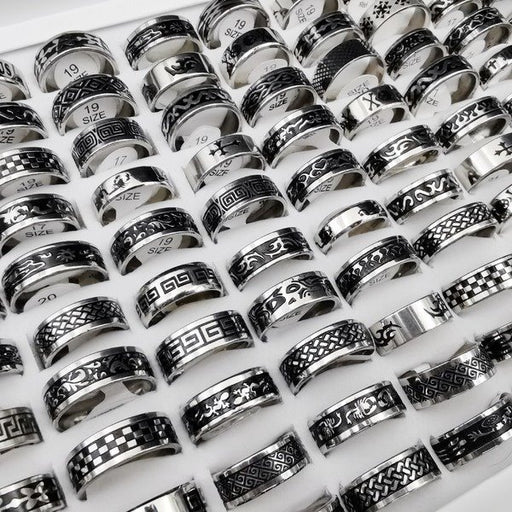 Wholesale Stainless Steel Mixed Size Rings JDC-RS-Xuy010 Rings 旭颖 Wholesale Jewelry JoyasDeChina Joyas De China