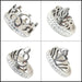Wholesale Stainless Steel Mixed Size Rings JDC-RS-Xuy018 Rings 旭颖 Random 1 Mixed size Wholesale Jewelry JoyasDeChina Joyas De China