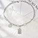Wholesale stainless steel monogram necklace JDC-NE-YinX039 NECKLACE 伊杏 Wholesale Jewelry JoyasDeChina Joyas De China