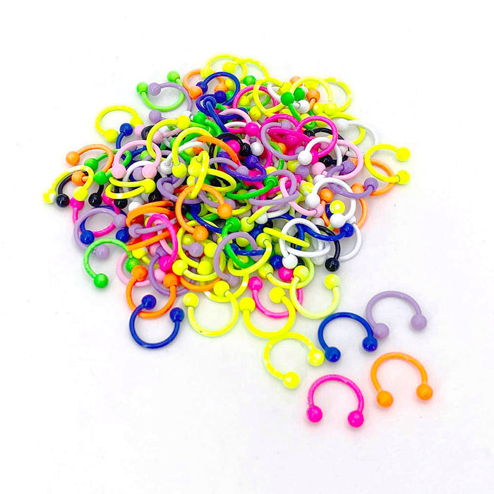 Wholesale stainless steel nose ring nose nails JDC-NS-Chengy002 Piercings 辰亚 B mixed color 10/pack Wholesale Jewelry JoyasDeChina Joyas De China