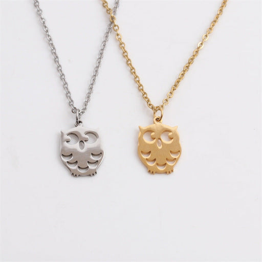 Wholesale Stainless Steel Owl Necklace JDC-NE-ChanX005 Necklaces 昌鑫 Wholesale Jewelry JoyasDeChina Joyas De China