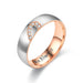 Wholesale Stainless steel peach heart couple ring JDC-RS-TS031 Rings 腾穗 6MMRose goldHis always 5# Wholesale Jewelry JoyasDeChina Joyas De China