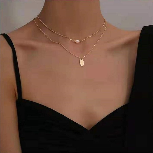 Wholesale Stainless steel Pearl pendant necklace women's JDC-NE-JD239 necklaces JoyasDeChina Wholesale Jewelry JoyasDeChina Joyas De China