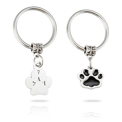 Wholesale Stainless Steel Pet Footprint Keychain JDC-KC-Mail004 Keychains 麦伦 Wholesale Jewelry JoyasDeChina Joyas De China
