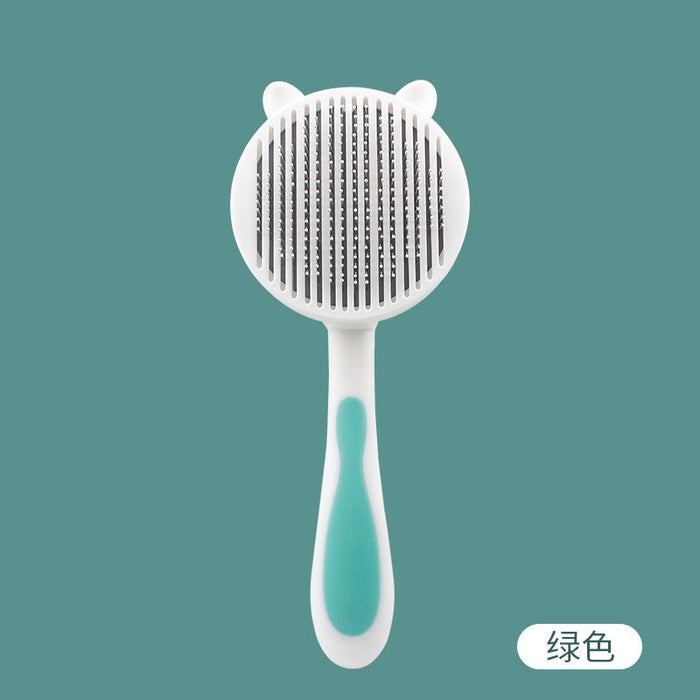 Wholesale stainless steel plastic rubber comb Pet Grooming pack of 2 JDC-PG-WQ017 Pet Grooming 万奇 green MINIMUM 2 8*20cm Wholesale Jewelry JoyasDeChina Joyas De China