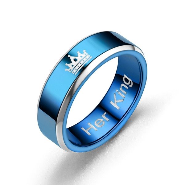 Wholesale Stainless Steel Queen Fashion Ring JDC-RS-TS014 Rings 腾穗 Wholesale Jewelry JoyasDeChina Joyas De China