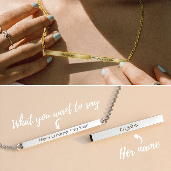 Wholesale stainless steel retractable mother's Day Necklace JDC-NE-Mail018 Necklaces 麦伦 Wholesale Jewelry JoyasDeChina Joyas De China
