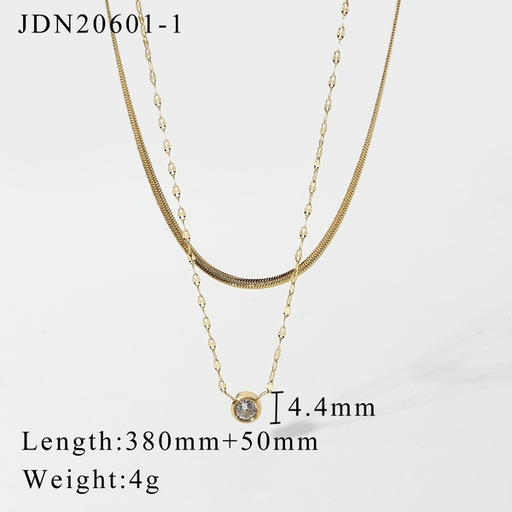 Wholesale Stainless steel Rhinestone pendant necklace ladies JDC-NE-JD157 necklaces JoyasDeChina Wholesale Jewelry JoyasDeChina Joyas De China