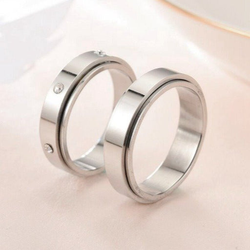 Wholesale Stainless steel ring with diamonds JDC-RS-TS048 Rings 腾穗 Wholesale Jewelry JoyasDeChina Joyas De China