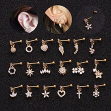 Wholesale stainless steel rod Earrings JDC-ES-Henst002 Earrings 亨森 Wholesale Jewelry JoyasDeChina Joyas De China