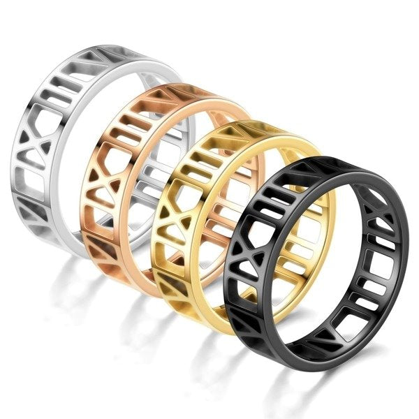 Wholesale Stainless steel roman ring JDC-RS-TS011 Rings 腾穗 Wholesale Jewelry JoyasDeChina Joyas De China