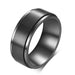 Wholesale Stainless Steel Rotatable Glossy Simple Rings JDC-RS-Zhongj002 Rings 众喆 black 7 Wholesale Jewelry JoyasDeChina Joyas De China