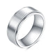 Wholesale Stainless Steel Rotatable Glossy Simple Rings JDC-RS-Zhongj002 Rings 众喆 steel color 7 Wholesale Jewelry JoyasDeChina Joyas De China