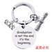 Wholesale Stainless Steel Round Graduation Season Gift Metal Keychain JDC-KC-GangGu001 Keychains 钢古 2022BYY005 Wholesale Jewelry JoyasDeChina Joyas De China