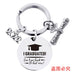 Wholesale Stainless Steel Round Graduation Season Gift Metal Keychain JDC-KC-GangGu001 Keychains 钢古 2022BYY006 Wholesale Jewelry JoyasDeChina Joyas De China