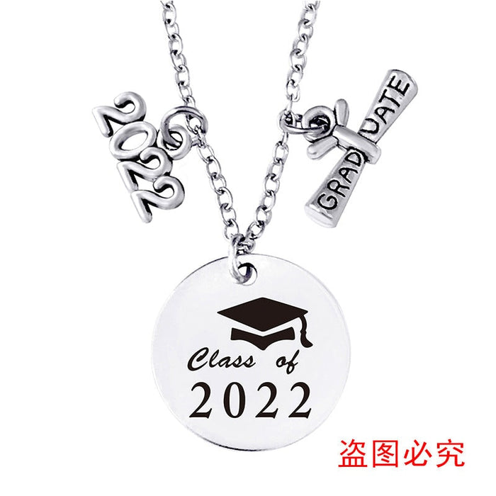 Wholesale Stainless Steel Round Graduation Season Necklace JDC-NE-GangGu002 Necklaces 钢古 Wholesale Jewelry JoyasDeChina Joyas De China