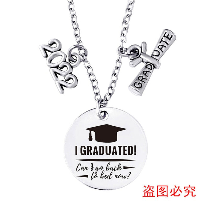 Wholesale Stainless Steel Round Graduation Season Necklace JDC-NE-GangGu002 Necklaces 钢古 Wholesale Jewelry JoyasDeChina Joyas De China