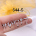 Wholesale stainless steel screw screw screw ball piercing stud earrings MOQ≥2 JDC-ES-Henst008 Piercings 亨森 Silver 1# Wholesale Jewelry JoyasDeChina Joyas De China
