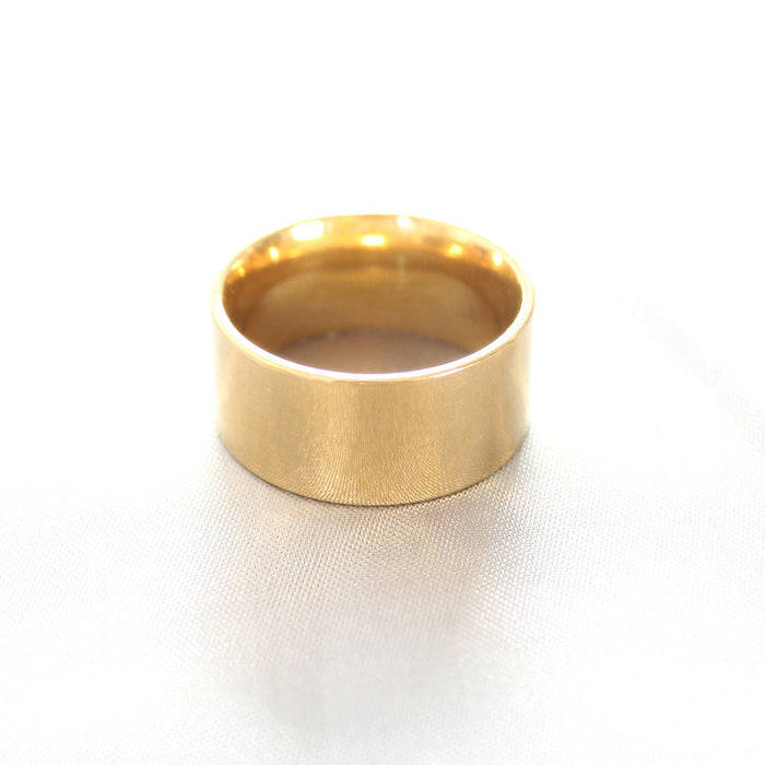 Wholesale Stainless Steel Simple Rings JDC-RS-MRD045 Rings 美日德 yellow 5 Wholesale Jewelry JoyasDeChina Joyas De China