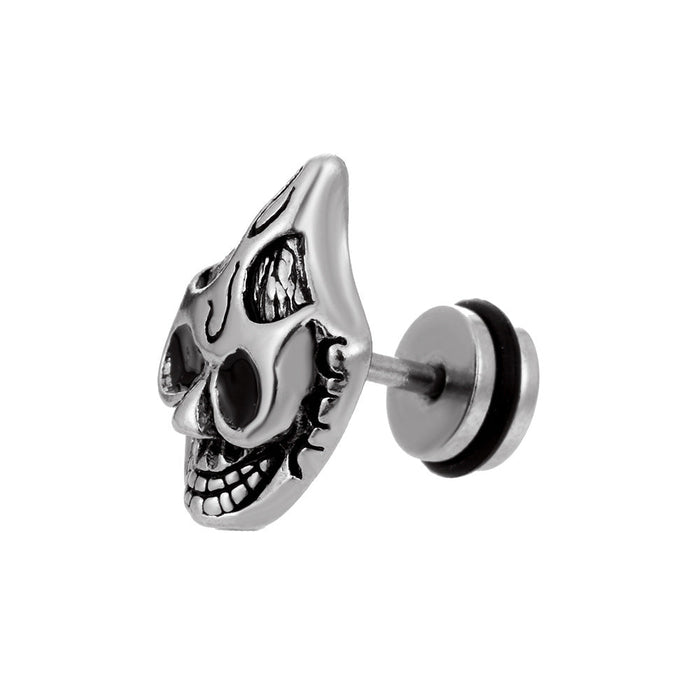 Wholesale stainless steel skull earrings JDC-ES-D753 Earrings 晴雯 2 Wholesale Jewelry JoyasDeChina Joyas De China
