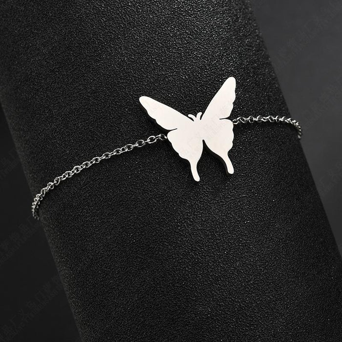 Bulk Jewelry Wholesale stainless steel smooth butterfly bracelet JDC-ST-L010 Wholesale factory from China YIWU China