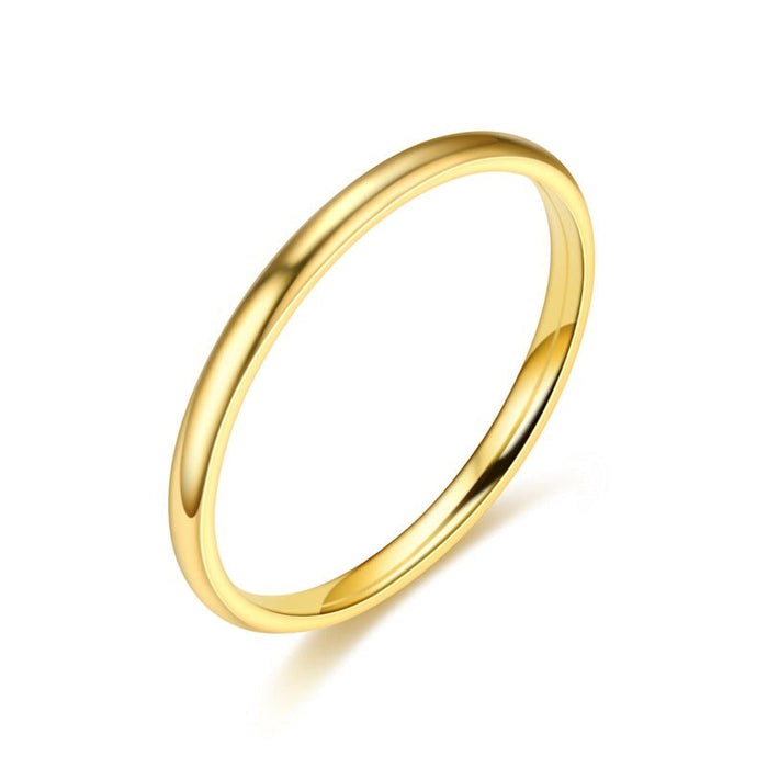 Wholesale stainless steel smooth couple rings JDC-RS-Dingc010 Rings 顶潮 Wholesale Jewelry JoyasDeChina Joyas De China