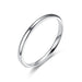 Wholesale stainless steel smooth couple rings JDC-RS-Dingc010 Rings 顶潮 sliver 5 Wholesale Jewelry JoyasDeChina Joyas De China
