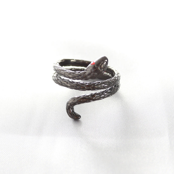 Wholesale Stainless Steel Snake Rings JDC-RS-MRD034 Rings 美日德 black 6 Wholesale Jewelry JoyasDeChina Joyas De China